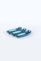 Hermia Juego de Platos de Cerámica Azul Oscuro 3 Piezas ST612003FRA2A8397000AF1100 Ideal para Comidas Elegantes Apto Microondas Lavavajillas